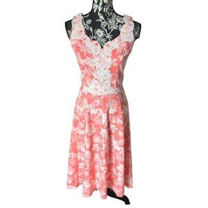 Vintage Lilly Pulitzer The Lilly 1960s Dress Pink White Floral Sheath Size 6